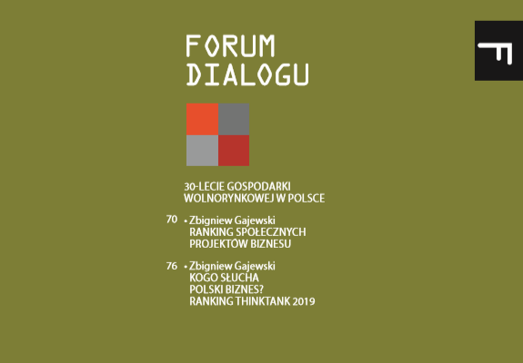 Forum Dialogu: 30-lecie gospodarki wolnorynkowej w Polsce