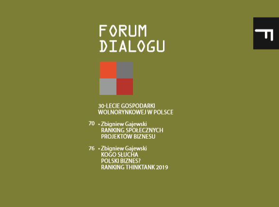 Forum Dialogu: 30-lecie gospodarki wolnorynkowej w Polsce