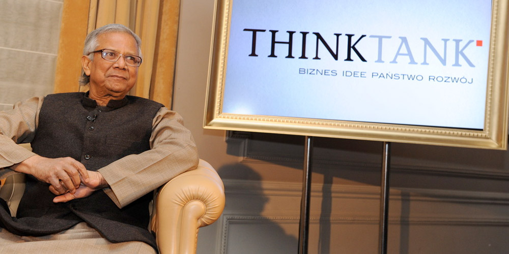 Muhammad Yunus wzywa w THINKTANK do dekoncentracji bogactwa